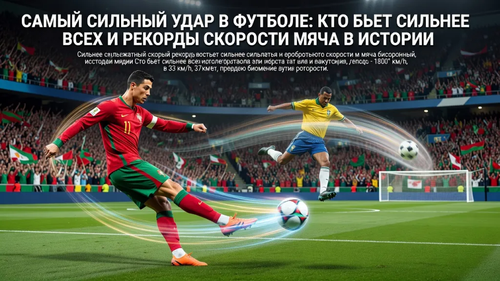 Самый сильный удар в футболе: кто бьет сильнее всех и рекорды скорости мяча в истории