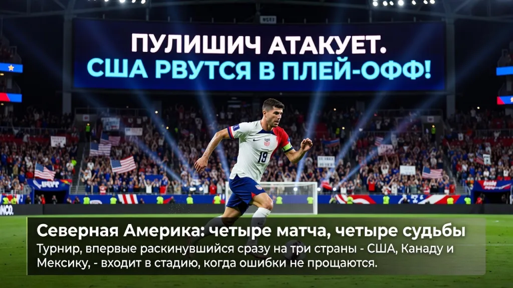 Пулишич атакует. США рвутся в плей-офф!